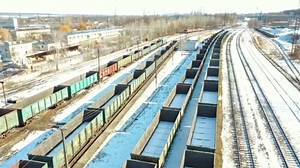 Railway Station Freight Trains Cargo Train Platform Freight Train Container