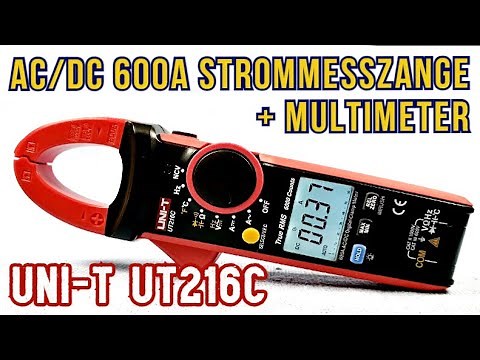 UNI-T UT216C AC/DC 600A Zangenmultimeter, Strommesszange, Multimeter Tutorial, Bedienung, Stromzange