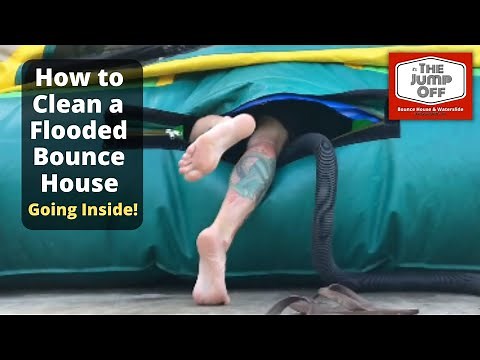 How to Clean a Flooded Bounce House Combo Waterslide