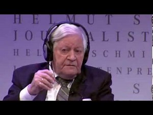 Helmut Schmidt verrät seine Lebensweisheit.