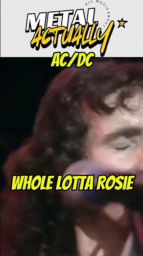 The Legendary Energy of Bon Scott! AC/DC - Whole Lotta Rosie ⚡️#shorts