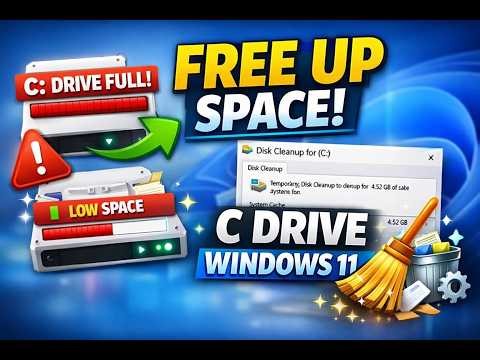 HOW TO FREE UP SPACE FROM C DRIVE IN WINDOWS 11