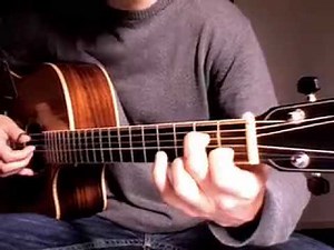 Acoustic guitar lesson , fingerstyle patterns with alternate bass 1.