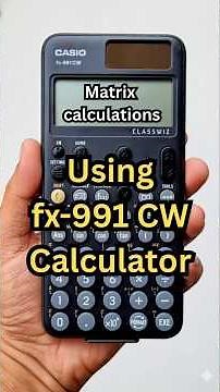Matrix Calculations on Casio fx-991CW in Seconds! 🔢 #casiocalculator #casio
