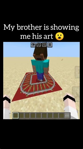 My brother is showing me his art, 😮😁 #minecraft