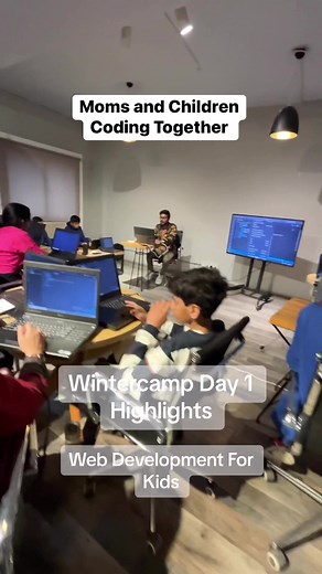 Moms and children coding together | UTech | Facebook