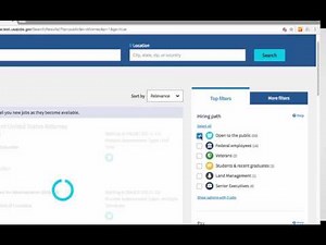 USAJOBS Update: Filters
