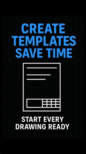 Make Every Drawing Start the Same Way #AutoCAD #Templates
