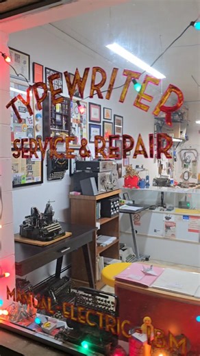 Typewriter Chicago on Instagram: "A shop tour? Welcome to 2026 #smallbusiness #typewriterrepair #typewriter #vintage #analog"