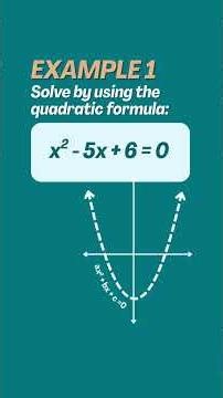 The Quadratic Formula Lesson Presentation in Blue Vector Style (Instagram Reel)teach