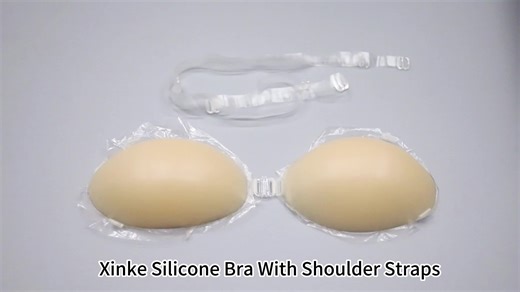 Multiway Silicone Strapless Adhesive Bra Soft Liquid Enhancement Bra With Clear Strap