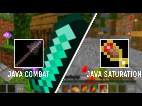 | JAVA COMBAT & JAVA SATURATION | Minecraft Bedrock Edition | Download Link | MCPE 1.21
