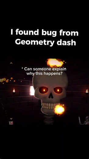 Geometry dash bug 💀💀 #geometrydash #gd