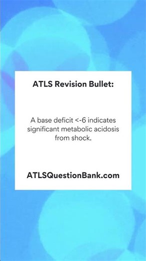 Advanced Trauma Life Support (ATLS) Exam Revision Bullet