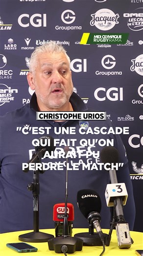 Christophe Urios et les Clermontois auraient pu tout perdre après avoir menés de 22 points en début de deuxième période. Mais le manager de l'ASM a retenu l'état d'esprit de ses hommes. #rugby #sportstiktok #sinformersurtiktok