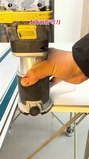 🪚 clean curved edge cutting tool for perfect wood panel bending#woodwork #carpentry #woodtools #diy