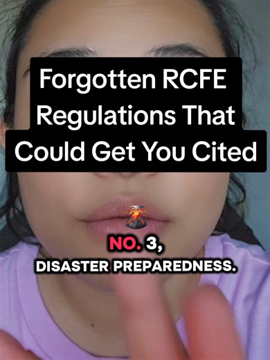 forgotten RCFE regulations that could get you cited #rcfe #retirementhome #assistedliving #seniorliving #assistedlivinglife