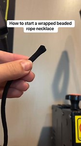 571K views · 13K reactions | If you’re needing help on starting a beaded rope necklace here’s how I do it. Hope it helps  #nativemade #beadedropenecklace #beadednecklace #paracord #thread #nativebeadwork #handmadejewelry #helpfultips #tips #beadingtip #beaders | Yoshi’s Native Creations | Facebook