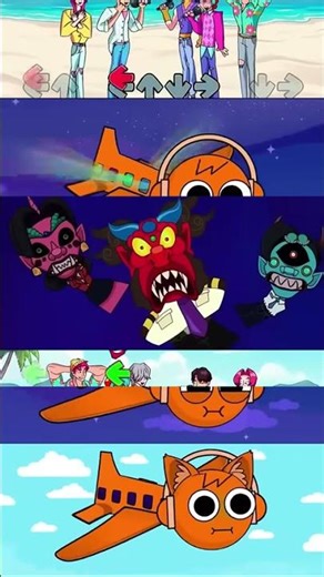 Soda Pop FNF Featuring Sprunki - K-pop Demon Hunter Takes on the Airplane Challenge! #fnf #sodapo...