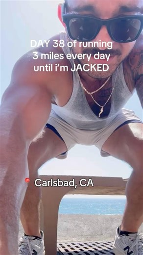 Day 38: beach run in #carlsbadcalifornia definitely coming back, the beach so refreshing! #subscribe