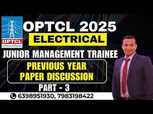 OPTCL Junior Management Trainee Previous Year Paper Discussion | OPTCL JMT PYQ PART-3