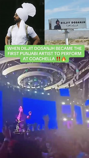 Throwback to 2023, when Diljit Dosanjh made history, becoming the first Punjabi artist to perform at Coachella ‼️🔥🅱️🛣️ #diljitdosanjh #coachella #punjabi #punjabitiktok #browntiktok
