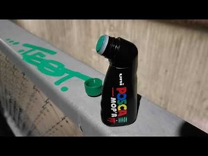 Posca Mop'R (Green) Tag Test 1