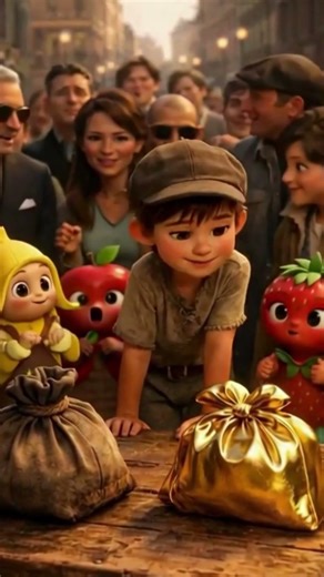 Poor Boy Opens Mystery Box & Surprises Everyone 😱 | Fruit Baby Story #shorts