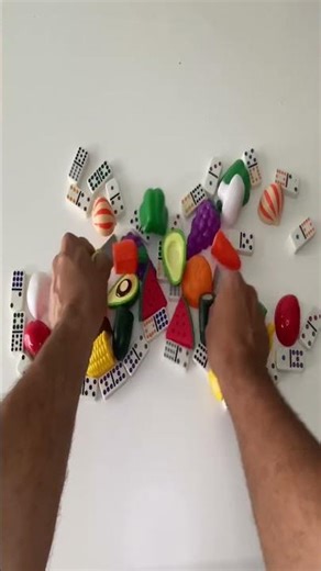 Fruit Domino Shapes Session 3 | Oddly Satisfying Infinity Toy Fruit ASMR Pattern | ASMR Creation Lab