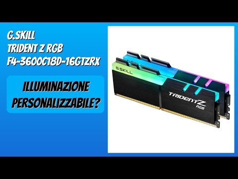 RECENSIONE (2025) : G.SKILL Trident Z RGB F4-3600C18D-16GTZRX. DETTAGLI