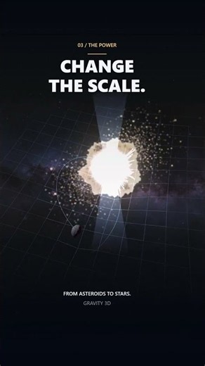 One Small Push. Cosmic Consequences. | Gravity 3D