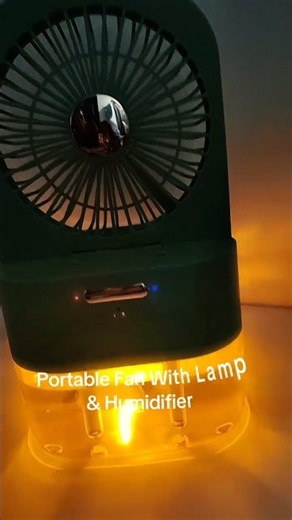 Portable Fan With Lamp & Humidifier - Berbaloi beli...