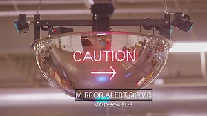 Dome Alert Mirrors with Safety Sensors