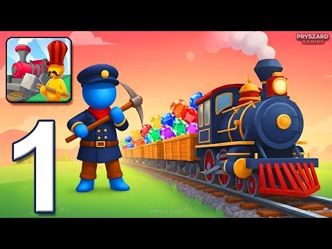 Train Miner - Gameplay Walkthrough Part 1 - Mine Ores Drive Train (iOS, Android)