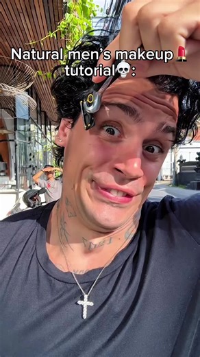 Natural men_s makeup tutorial💄💀tutorial #makeup #skincare #transformation #tips #shelove