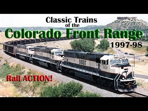 1997-98 Classic Trains of the Colorado Front Range, BN SD70MAC SD40-2 C30-7, ATSF FP45 SD75M, Amtrak