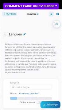 Voici comment rédiger un CV Suisse ! 🇨🇭📄