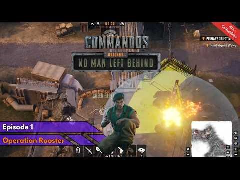 Commandos: Origins No Man Left Behind - Episode 1: Operation Rooster | ALL Collectibles