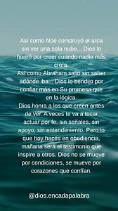 Noé construyó un arca gigante cuando nunca había llovido. Lo hizo solo, rodeado de burlas, y sin pruebas visibles. Pero su fe salvó a su familia y marcó la historia. 📖🙏Noé y el arca sin lluvia “Así que Noé hizo todo exactamente como Dios se lo había ordenado.” (Génesis 6:22 NTV) Abraham dejó su tierra, su comodidad y su control, por una promesa que solo existía en palabras. Y fue justamente su fe lo que lo convirtió en padre de multitudes. 📖🙏Abraham y su viaje sin rumbo claro “Fue por la fe 