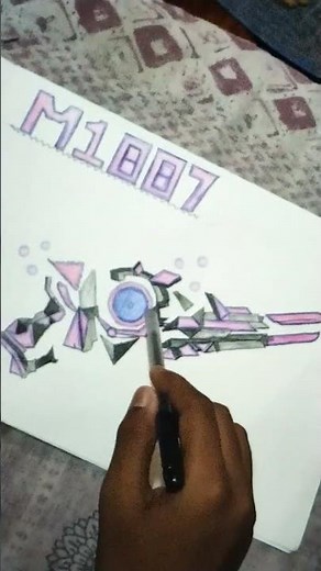 m1887 drawing free fire #freefireshorts