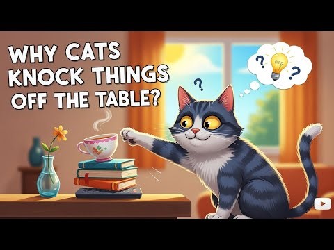 Why Cats Knock Things Off the Table (The 9 Real Reason)😺💥