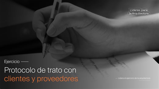 Protocolo de trato con clientes y proveedores