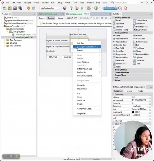 Suma con Apache NetBeans y Java