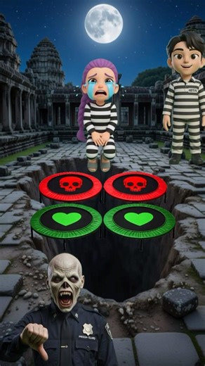 Trampoline challenge vs zombie #demonhunters