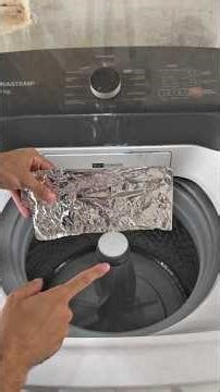 Why put aluminum foil in the washing machine #shorts #tips