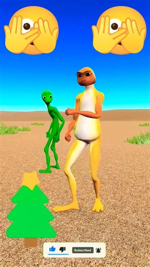 Yellow vs green alien Dame Tu Cosita dance (part - 25) #funnypatiladance #dametucositasong