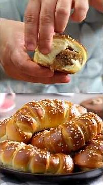 Parisian croissants with apples and walnuts 🥐🍏 tender, flavorful and easy to make!