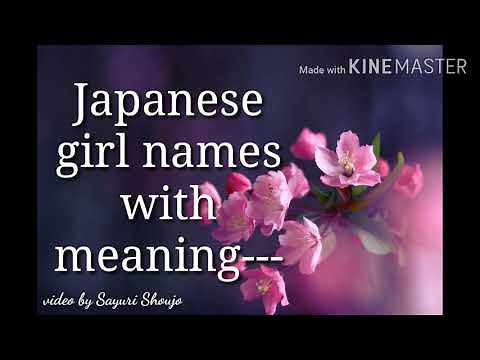Japanese girl names With meaning-