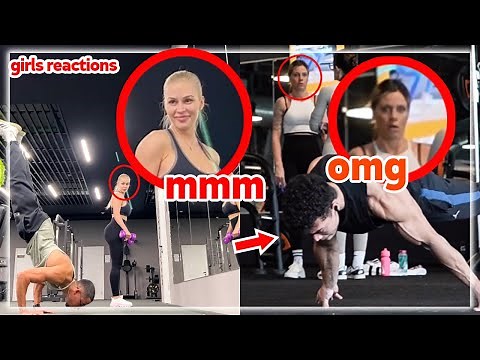 How Women React to Calisthenics *crazy reactions* pt.7