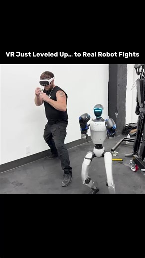 Imagine stepping into VR and controlling a real humanoid robot in a fight. 🥊🤖 That’s exactly what this demo shows, seamless VR control mapped directly to a humanoid boxer. Every punch, block, and movement mirrors the player in real time. This is more than just a cool stunt. VR   robotics could reshape training, entertainment, and even sports. Picture arenas where fans watch humans pilot robots in epic matches. Or simulations where soldiers, firefighters, or doctors train safely while their rob